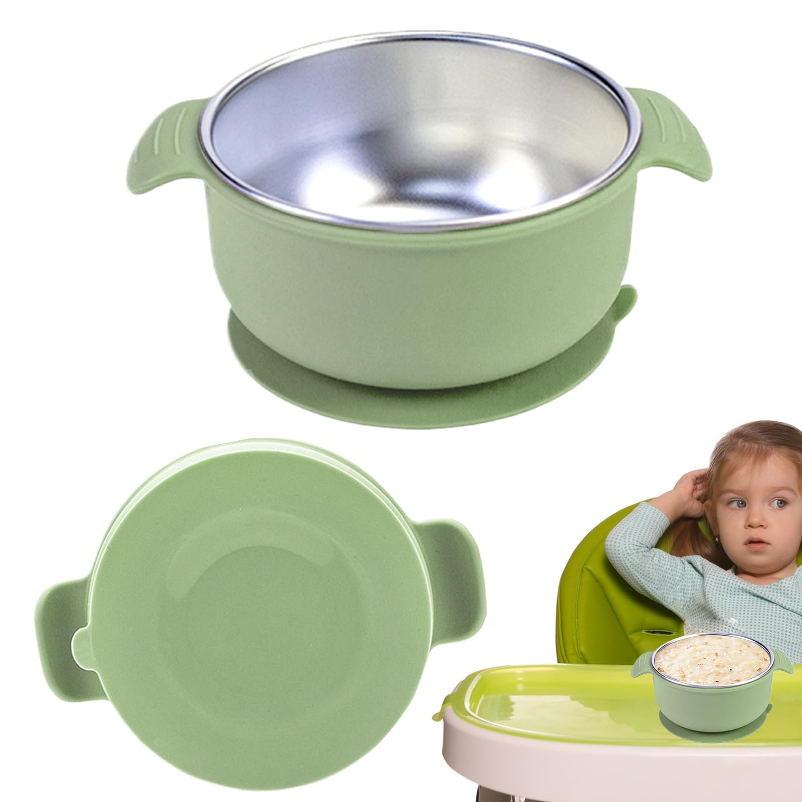 Beikost Teller 3er Set Silikon Baby Schüsseln Saug Produktbild-Vorschau 8
