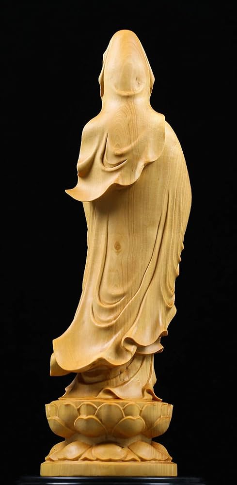 観音菩薩 Amazon.co.jp: 天然ツバギ材 観音菩薩像 (12 x 3.6 x 3.6インチ