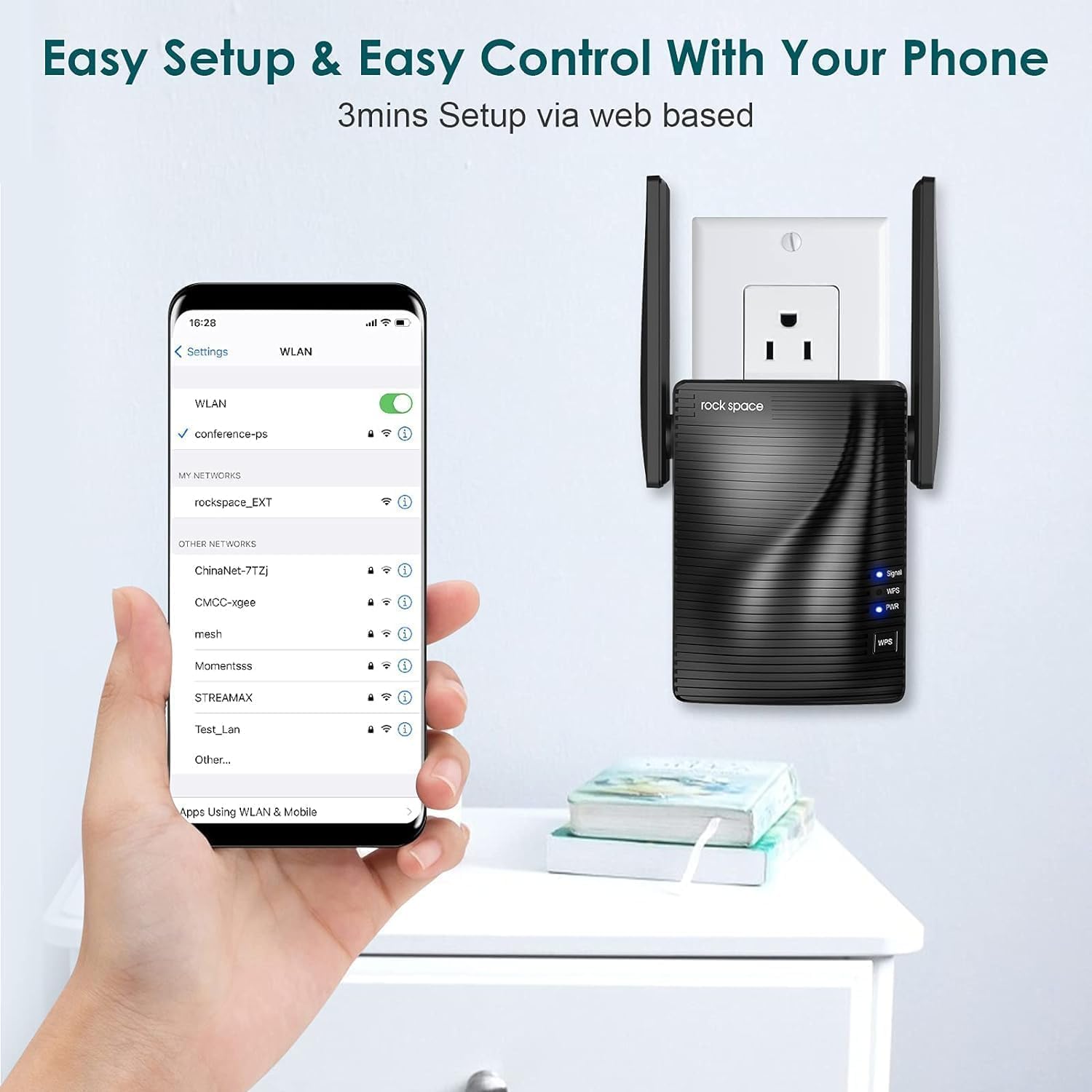 Web browser setup with smartphone