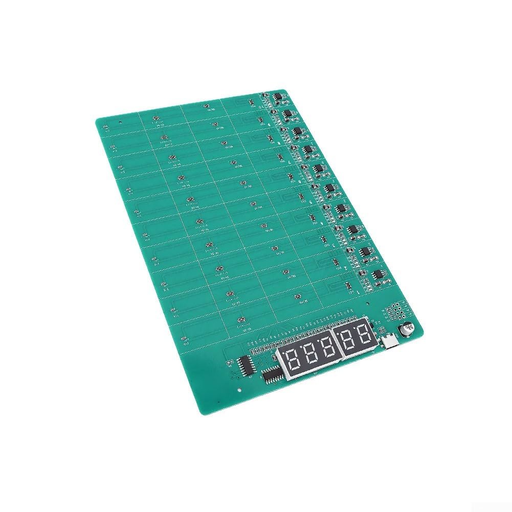 Orologio per tester batteria, per scheda di ricarica di attivazione della batteria, strumento di test per pila a bottone per test e riattivazione della batteria