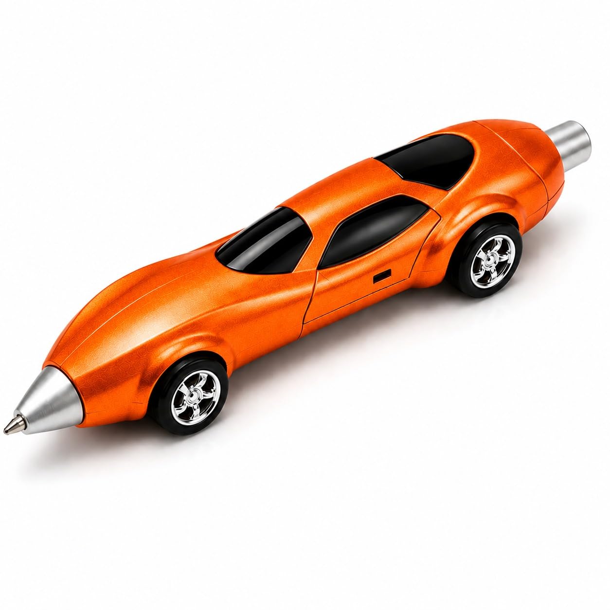 Car Shape Ballpoint Pen, Novelty Racing Car Pen, Fun Car Design Writing Pen for Office, School, Home, Gifts for Kids, Students, Car Lovers & Collectors (Orange)