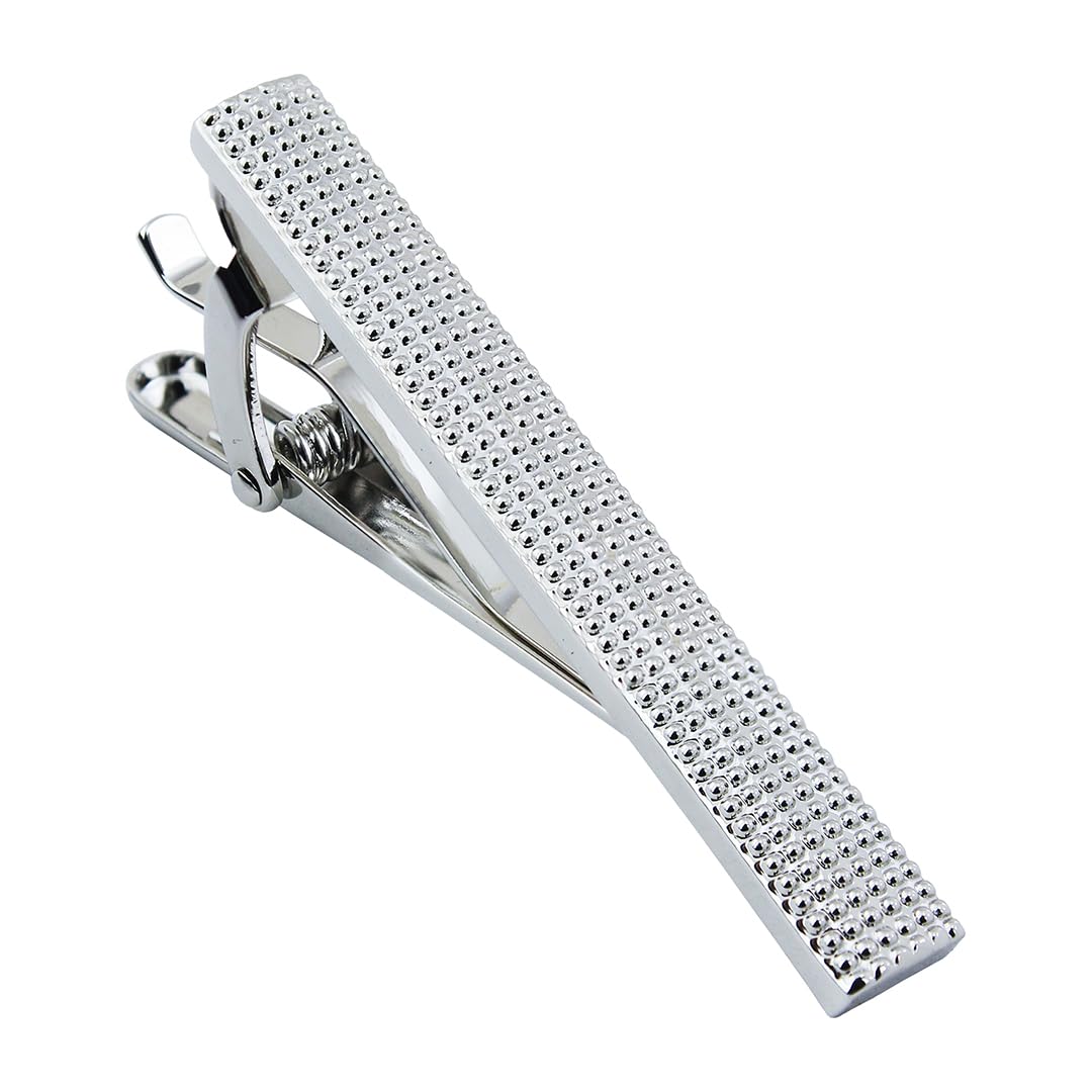 Peluche Silver Squares - Normal Tie Pin for Men