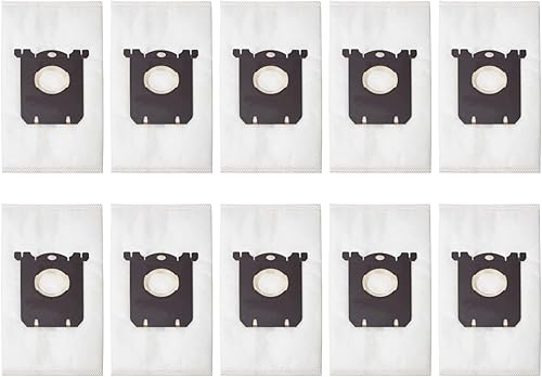Paquete de 10 bolsas de repuesto para aspiradora compatibles con Electrolux S Bag Classic EL200F EL8500