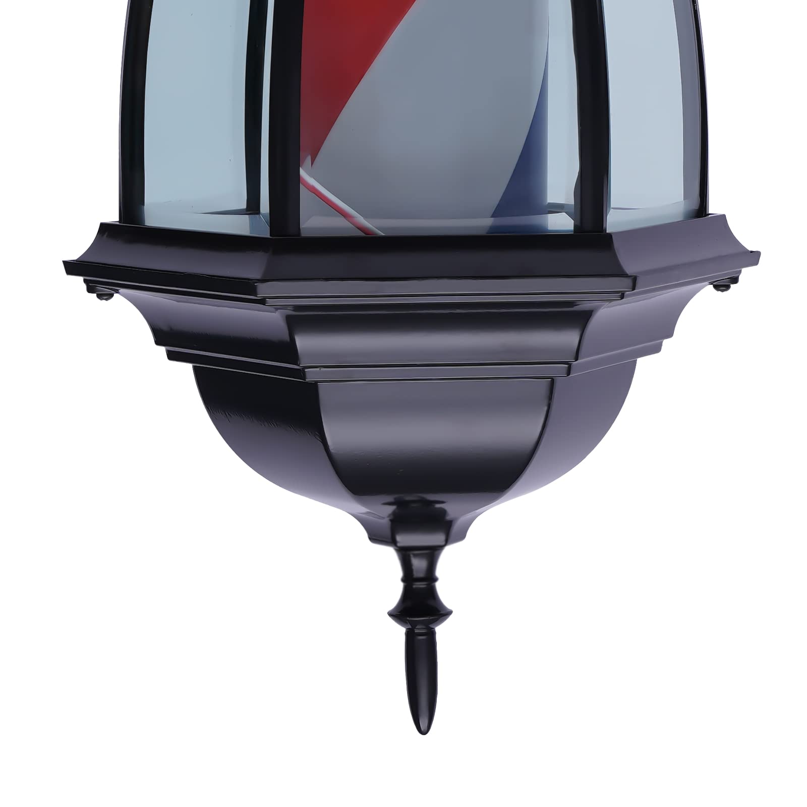 Palo da Barbiere da 20'', palo Luminoso per Barbiere, insegna a Strisce LED rotanti per Parrucchiere, insegna a Strisce LED rotanti per Parrucchiere, insegna a Strisce Rosse/Bianche/Blu per parru