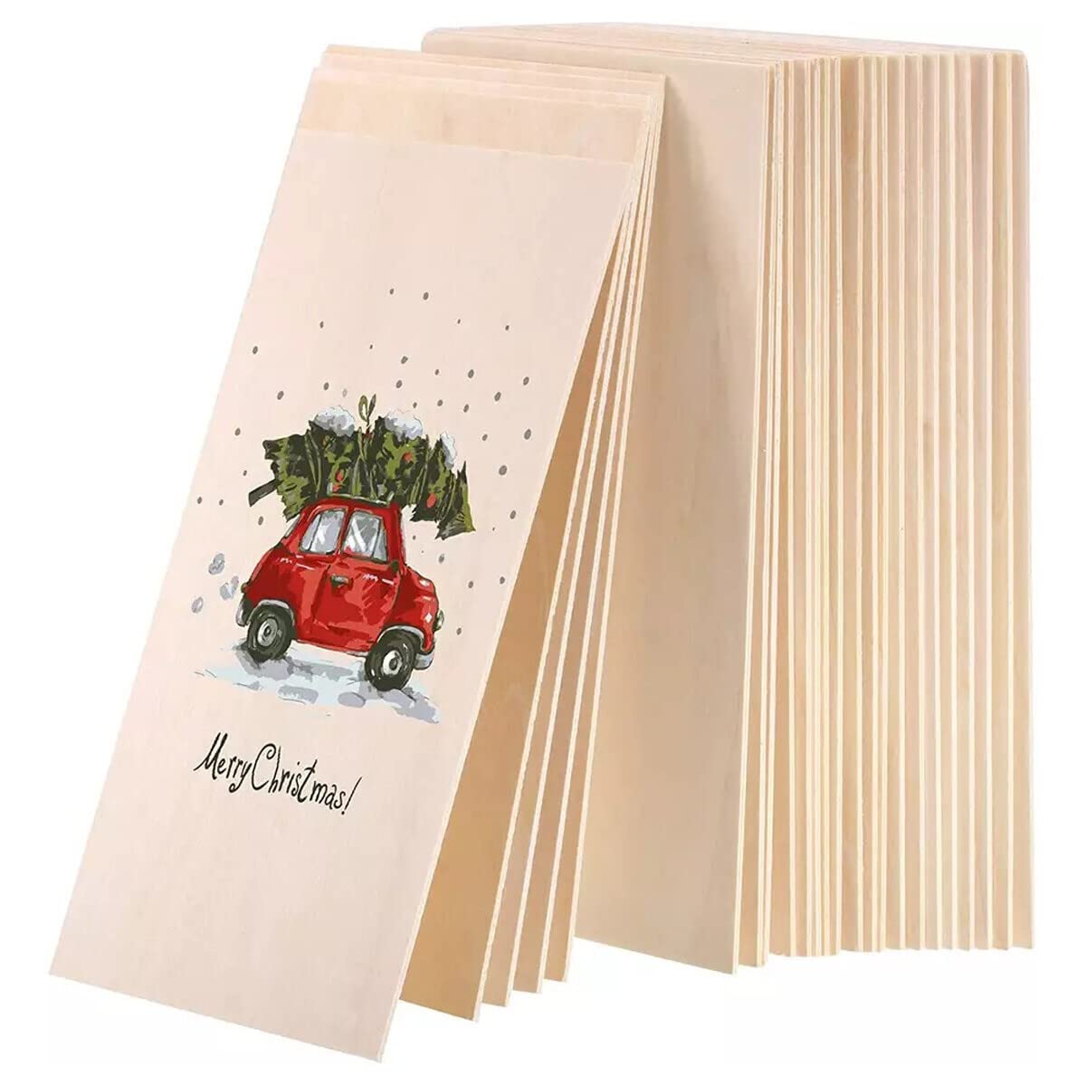 AtHaus 10 x A3 Sperrholzplatte 6mm | 420 x 297 mm | Birkensperrholz | Perfektes Blatt für Laserschnitt, CNC Router, Brandmalerei, Laubsäge, Durchbrochenes | Dünne Holz-Zuschnitt