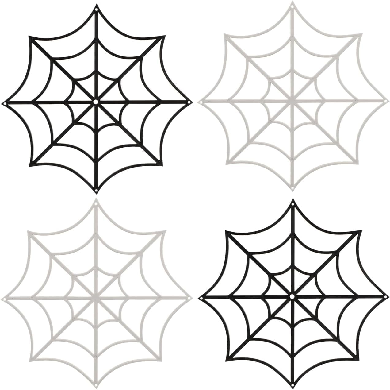 12PCS Hanging Spider Web Decorations,Halloween Decorations Hanging Cobweb Spiderweb Plastic Spider Web Fireplace Spiderwebs for Spooky Horror Home Office Classroom Mantle Decor Party Supplies