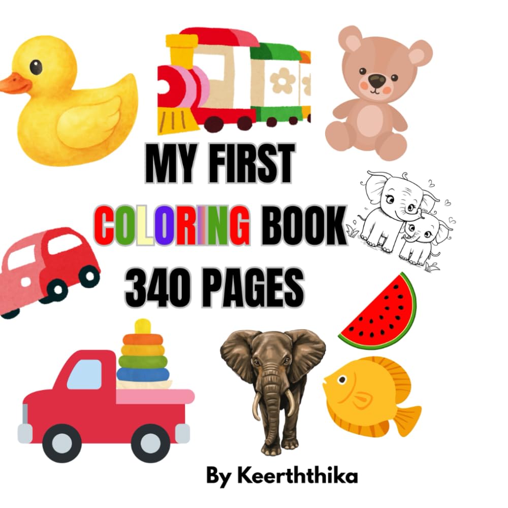 my first coloring book 340 pages