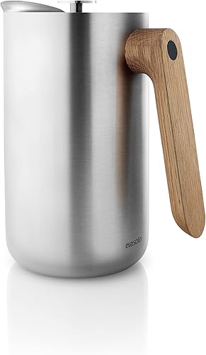 Miniatura 2 de Eva Solo Nordic Kitchen - Cafetera de prensa francesa de 34 onzas, jarra de acero inoxidable Thermo cafetiére con mango de madera de roble, diseño