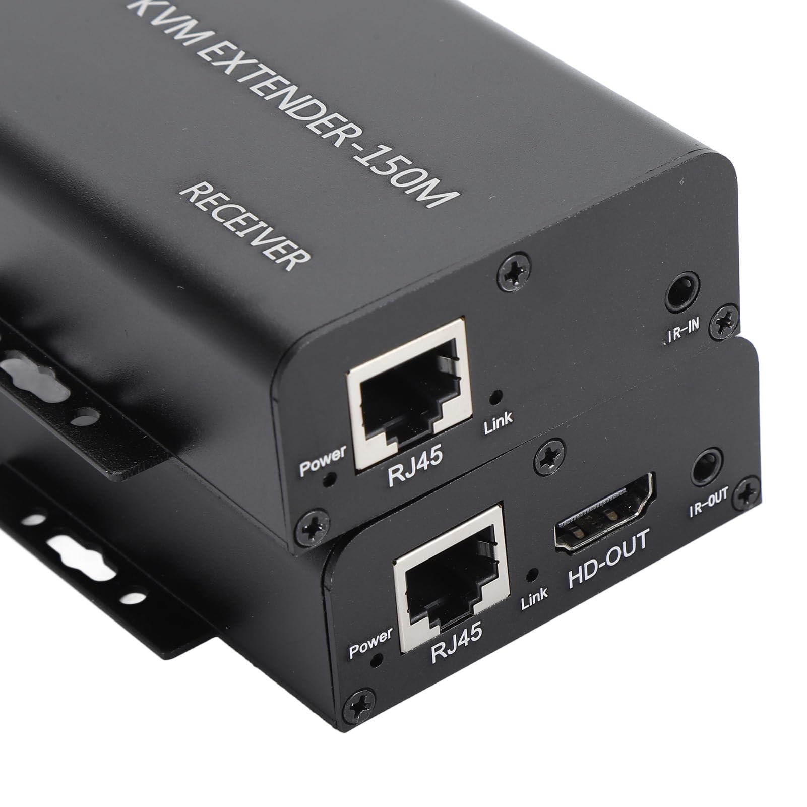Rallonge USB HDMI KVM sur Un Seul Câble Ethernet Cat5e/6 jusqu'à 150 M, Rallonge KVM HD 1080P, émetteur-récepteur D'extension Ethernet pour Contrôle du Clavier et de la Souris