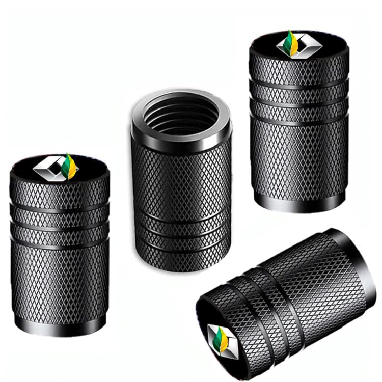 Image of Car Tyre Valve Caps - Luxurious Metal Car Accessories 2025 | Durable Valve Stem Air Covers with Logo | Stylish Car Wheel Cap Fit (RE Nault)
