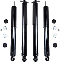 Detroit Axle Front & Rear Shock Absorbers Kit for 2007-2018 Jeep Wrangler JK - Easy Install, OE Quality, 10-Year Warranty