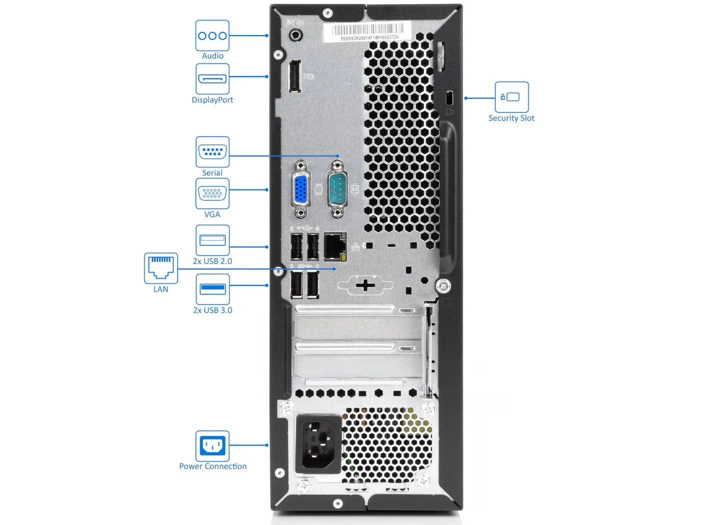 Lenovo ThinkCentre M710e SFF Desktop, Quad Core i5-7400, 16GB RAM
