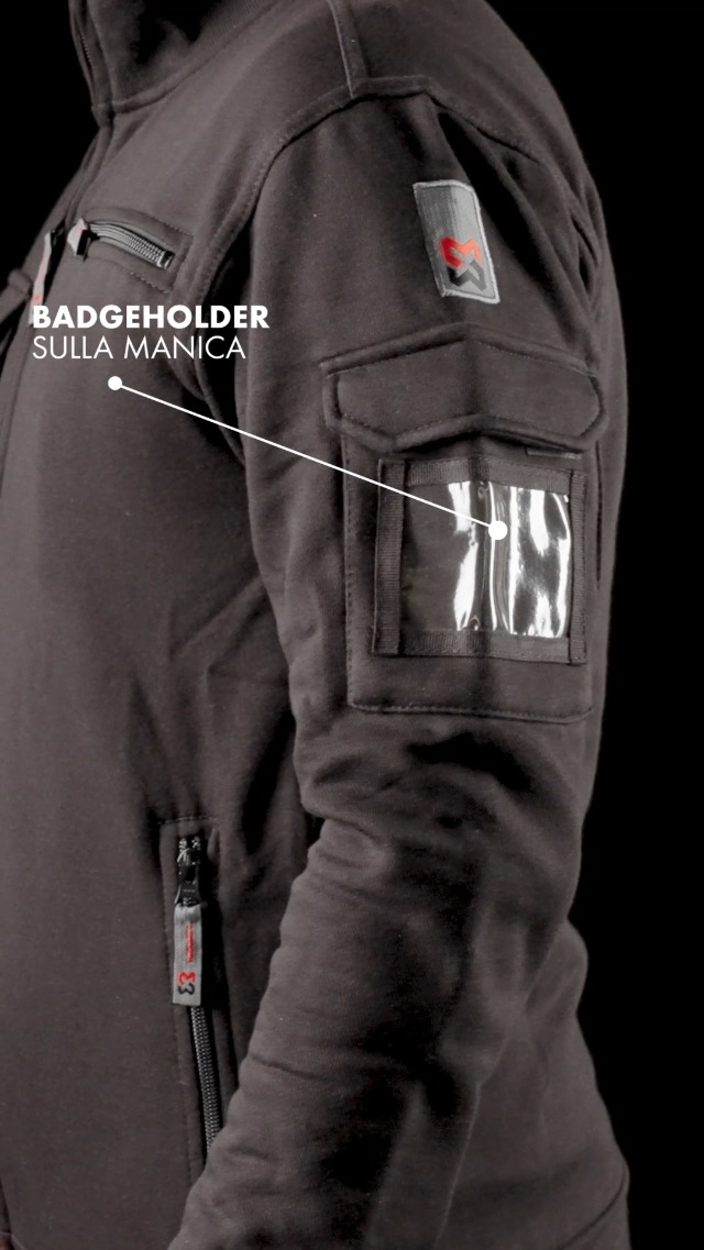 Felpa Da Lavoro Würth Modyf Fullzip - Uomo Con Tasche E Portabadge, Antracite - Foto 3