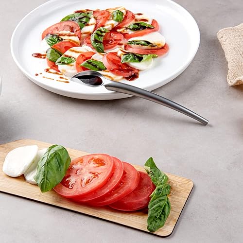 Vista 24 de Restaurantware Comfy Grip - Cucharas decorativas de 2 piezas sin corrosión, con boquilla ergonómicas de acero inoxidable para revestimiento