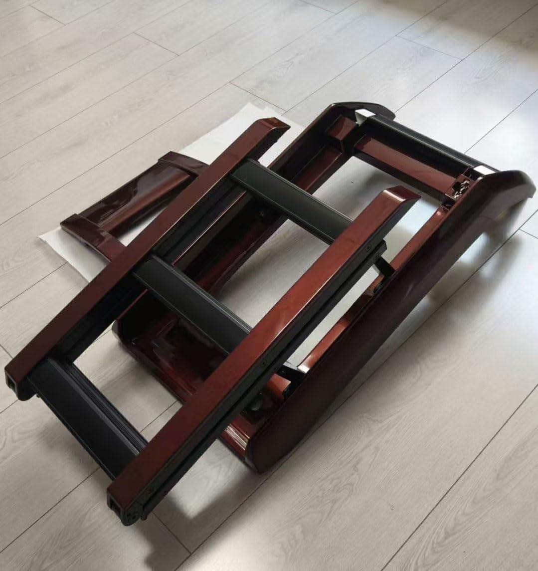 Side Roof Rack Access Ladder Liftable Fits for Land Rover Defender 130 2023-2026 Sedona Red