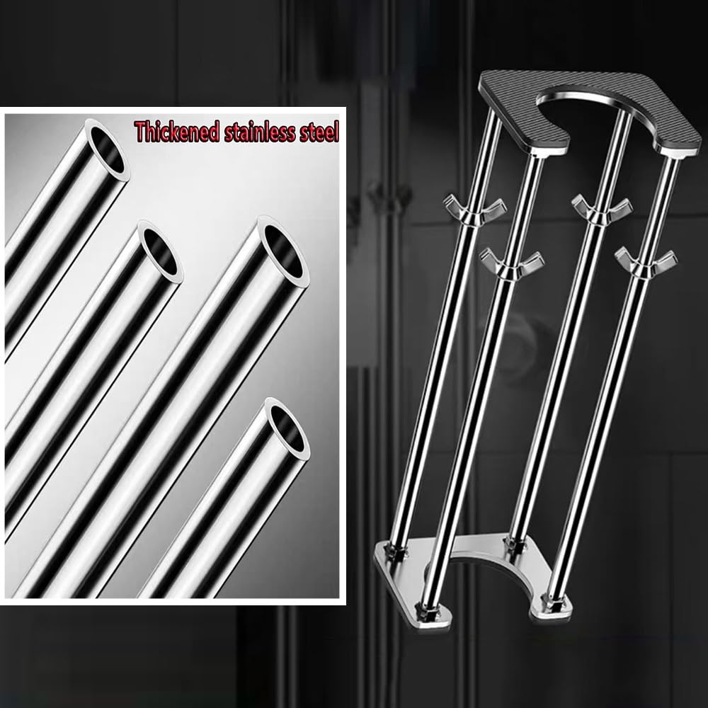 Soportes de fregadero empotrados, patas de soporte de acero inoxidable resistentes para reparación de baño y cocina, kit de instalación de fregadero duradero, paquete de 4
