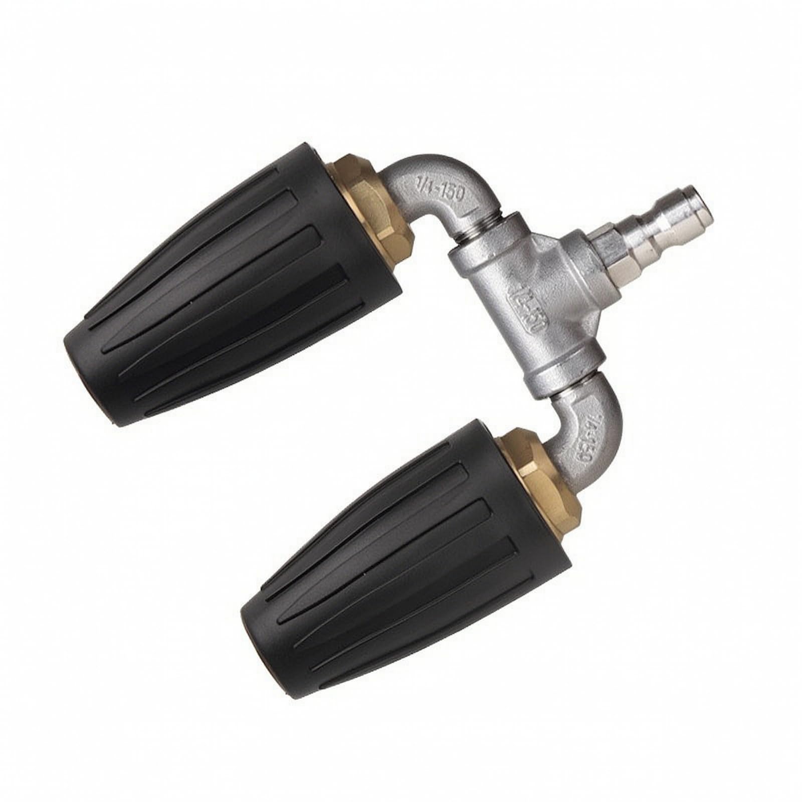 Qianly Buse Rotative Corps En Acier Inoxydable Haute Pression Buse Rotative n Filée Polyvalent pr Ntoyage D'allée