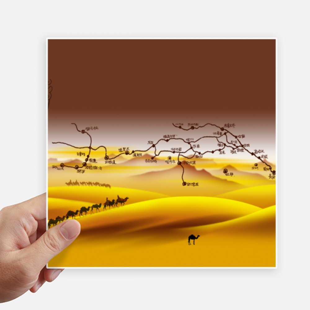 Vinilos del desierto de la Ruta de la Seda para personalizar tu maleta y moto en cada viaje