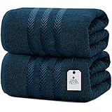 DAN RIVER 100% Cotton Bath Sheet Set of 2| Soft Bath Sheets| Oversized Bath Towels| Quick Dry Bath...