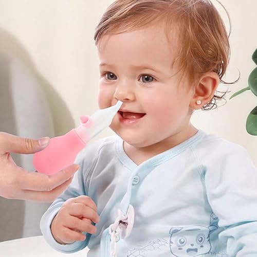 Miniatura 7 de Aspirador nasal de silicona para bebé, bombilla de succión nasal segura para que el bebé promueva la respiración  Chupón de nariz reutilizable para