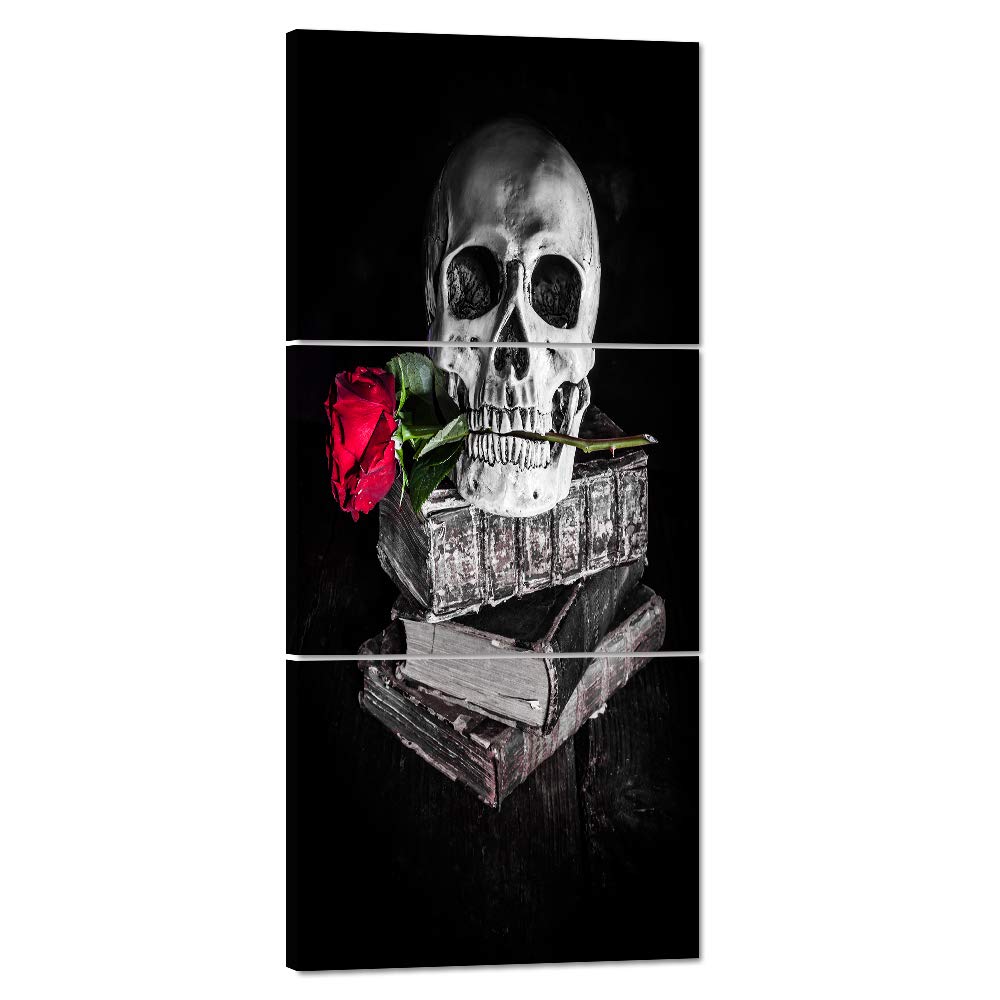 Yatsen Bridge Skeleton Skull Painting 5 Piece 16''Wx36''H