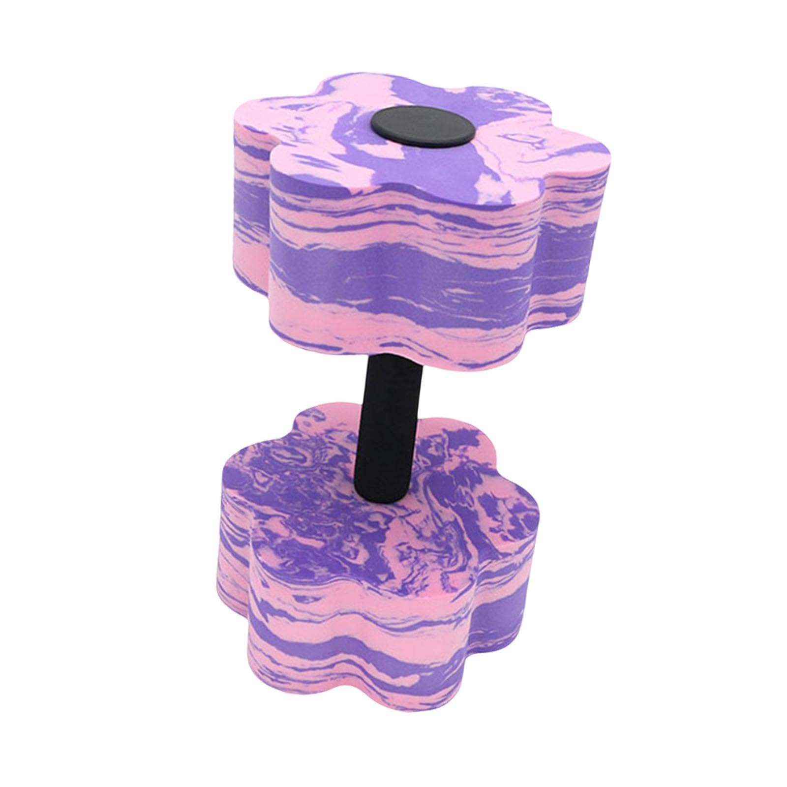 Aquatic Exercise Dumbbell Professional EVA Water Dumbbell for Men Women Purple and Pink-image-23