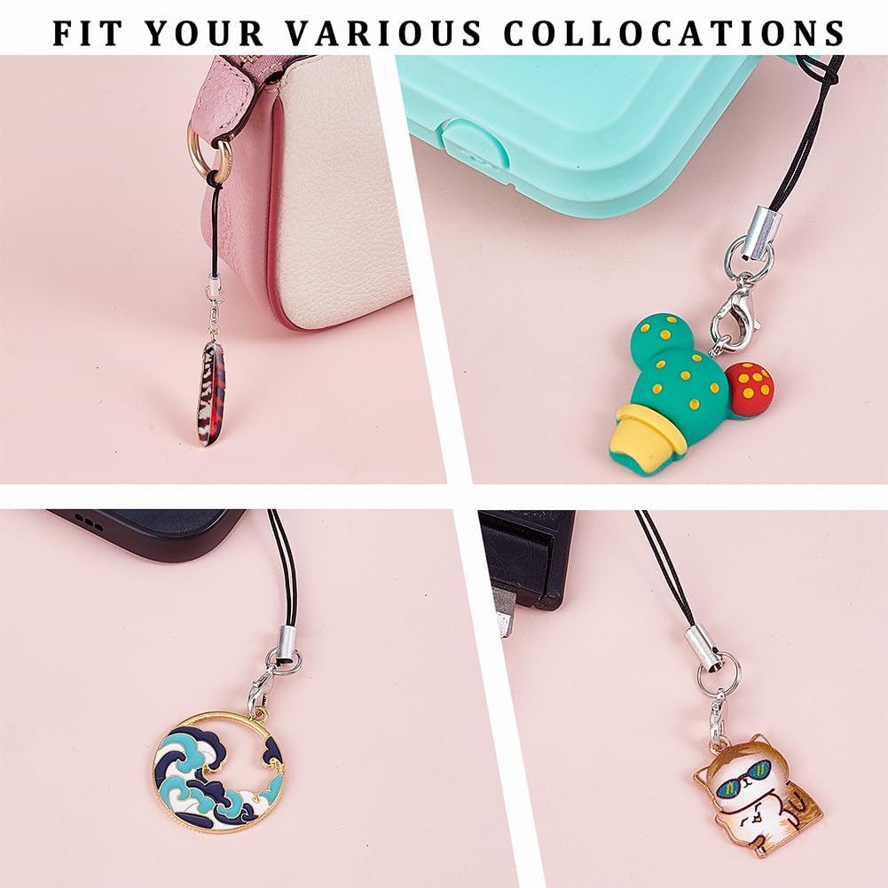 Mignon Résine Téléphone Breloques Sangle 8.5-9cm Ours Lapin Koala Champignon Abeille Fleur Pendentifs Porte Clés Décoration