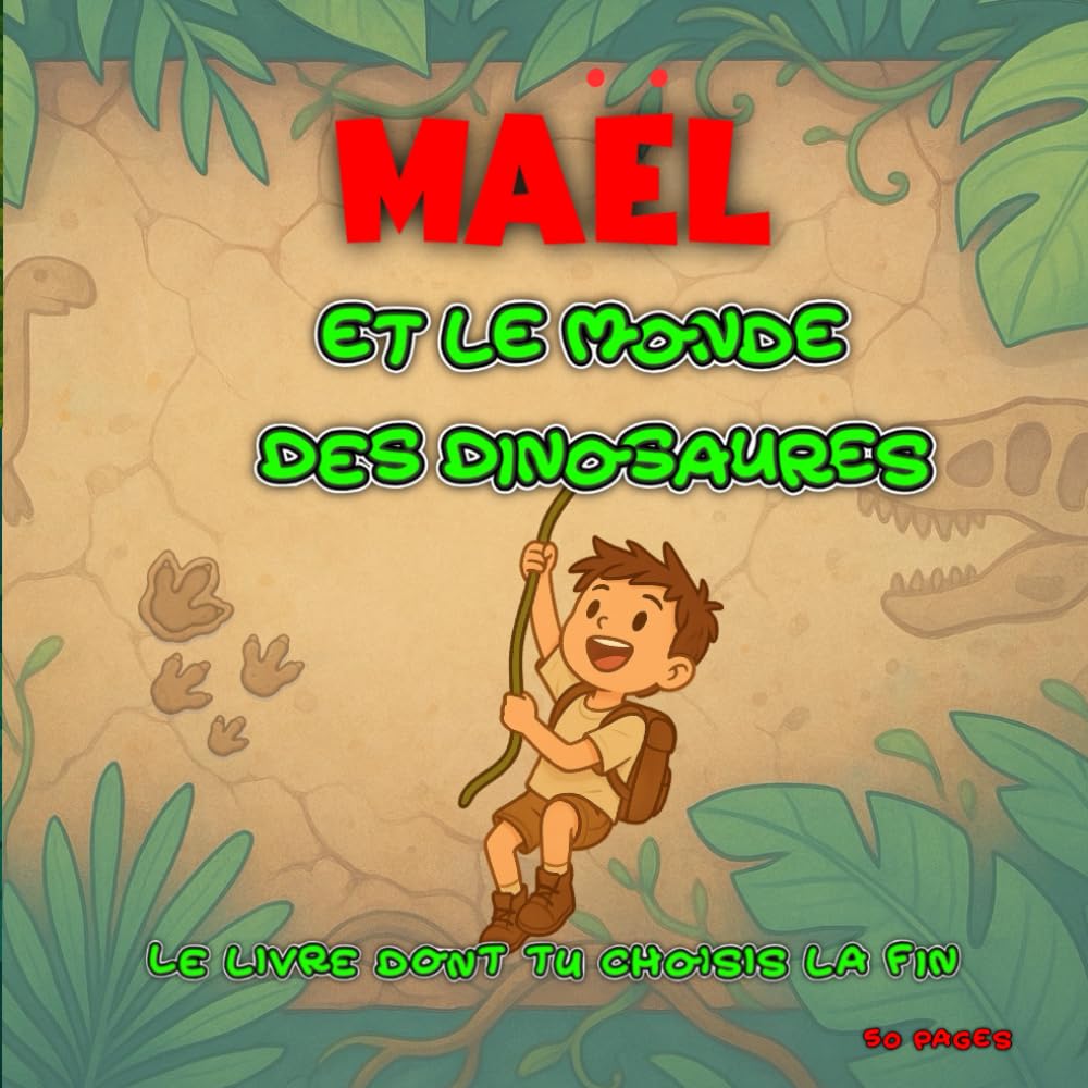 Mael et le Monde des Dinosaures : Le livre dont tu choisis la fin: : Une aventure préhistorique interactive pour les enfants courageux.
