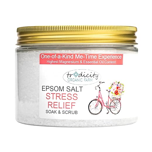 Sales de Baño Relajantes con Sal de Magnesio Epsom y Aceites Esenciales Naturales. Sales Aromaticas. Baño Pies. SPA. Baño Hombre y Mujer - 500 g