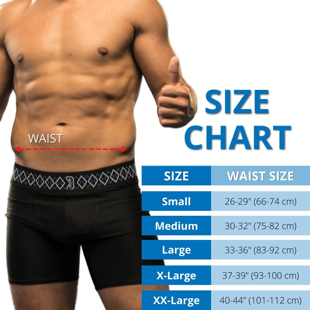 Diamond MMA Performance Compression Boxer Shorts + Built-in Inner Sports Brief for Athletic Training - Image 5
