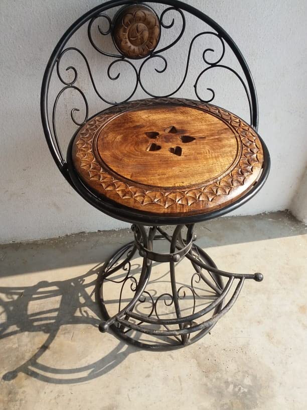 rot iron chair price