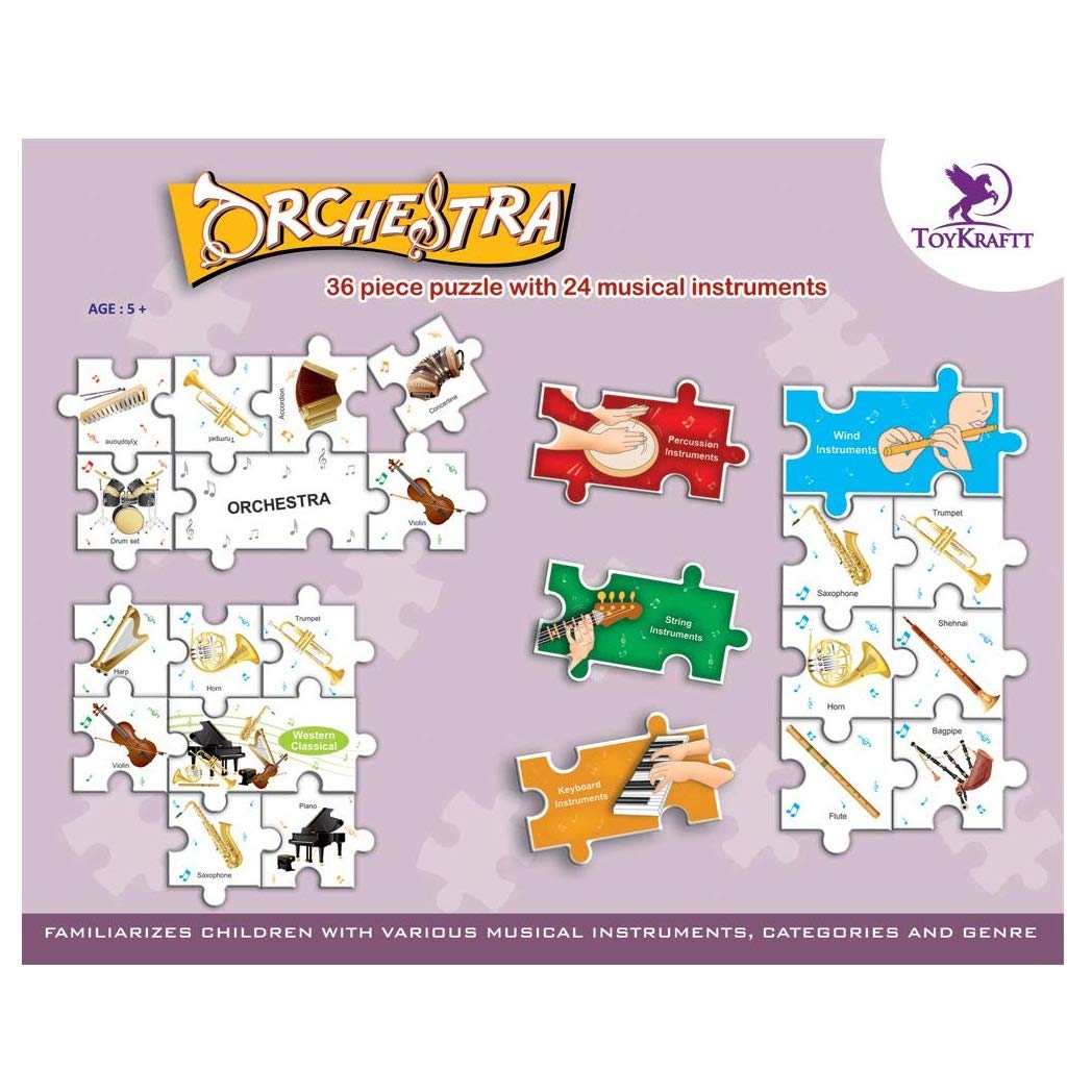 Toykraft: Learning Toys for Toddlers, Educational Toy for Kids Ages 4-8 Year Old, Sensory Kids Games - Orchestra