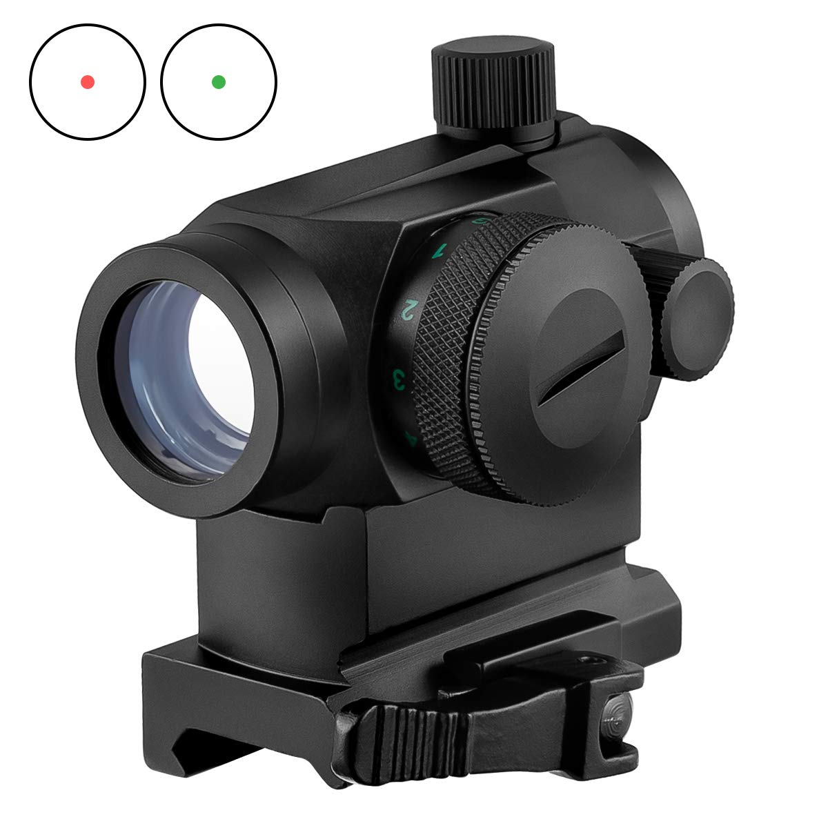 Amazon.co.jp: T-1タイプ ドットサイト QDハイマウント (レッド