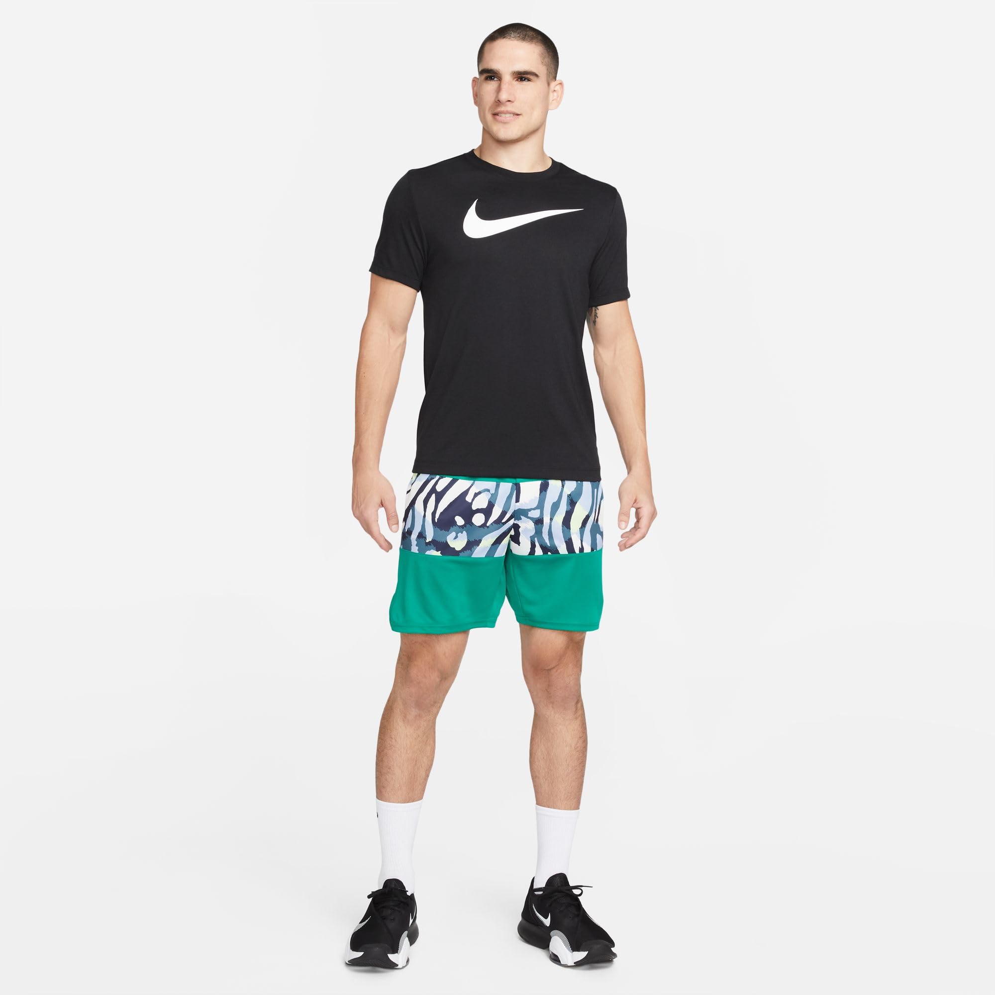 Nike Mężczyźni Team Club 20 Tee CW6936 Koszulka, Czarny/Biały, S