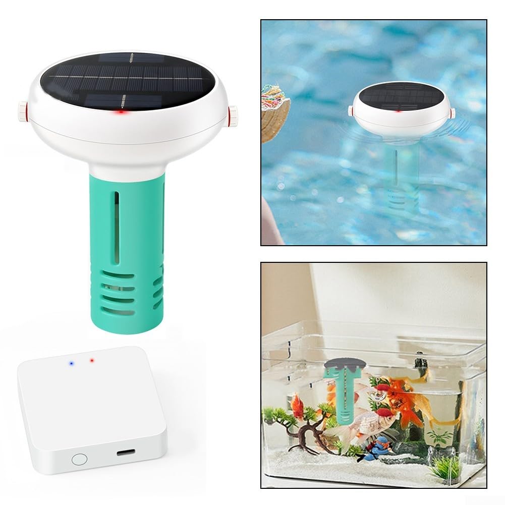 Honseadek Smart Pool Monitor - Digitaler Wasserqualitätstester Mit Solar & App