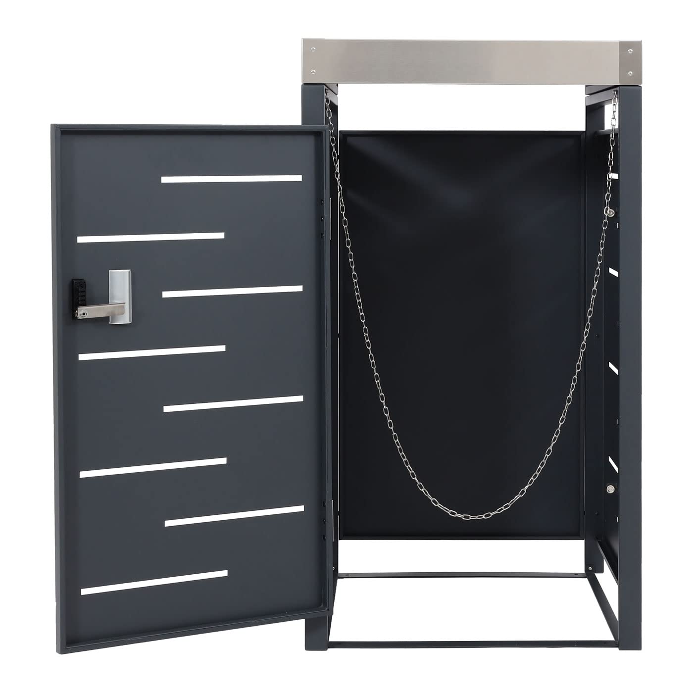 Cache Poubelle pour 1 Personne HWC-H40b 101x51x59 Extensible