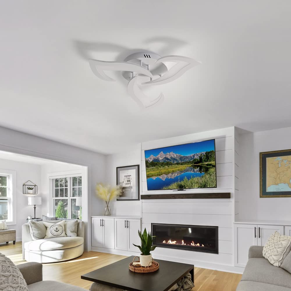 Plafoniera Led Moderno, 36W 3500LM Lampada da Soffitto in Acrilico, Bianco Lampadario Led Soffitto Forma Di Petalo per Camera da Letto, Cucina, Studio, Soggiorno, Luce Bianca Calda 3000K