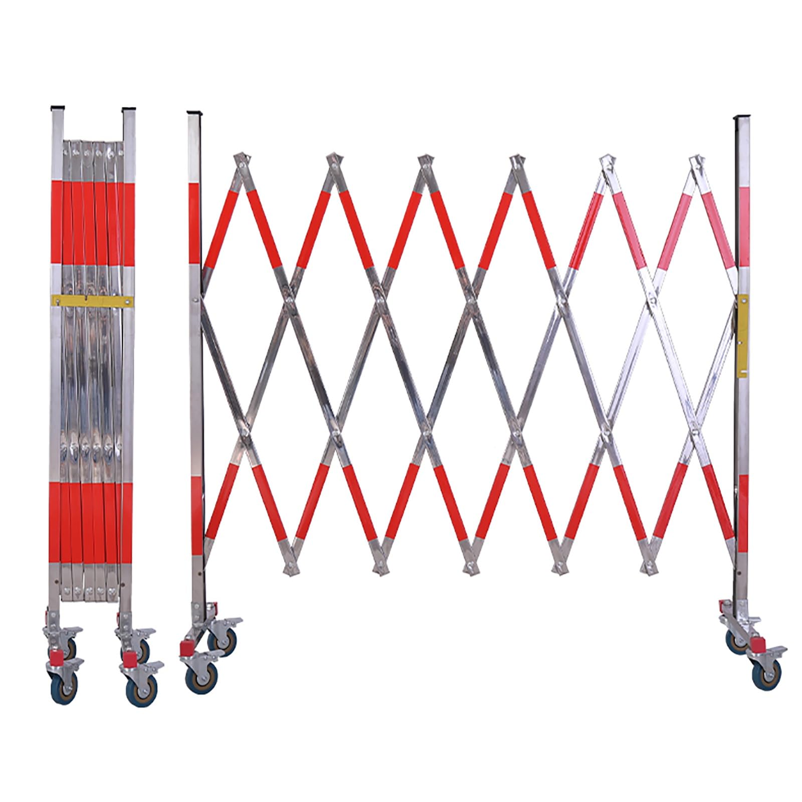 Barrière de chantier pliable de 1.2m avec roulettes pour sécurité de circulation