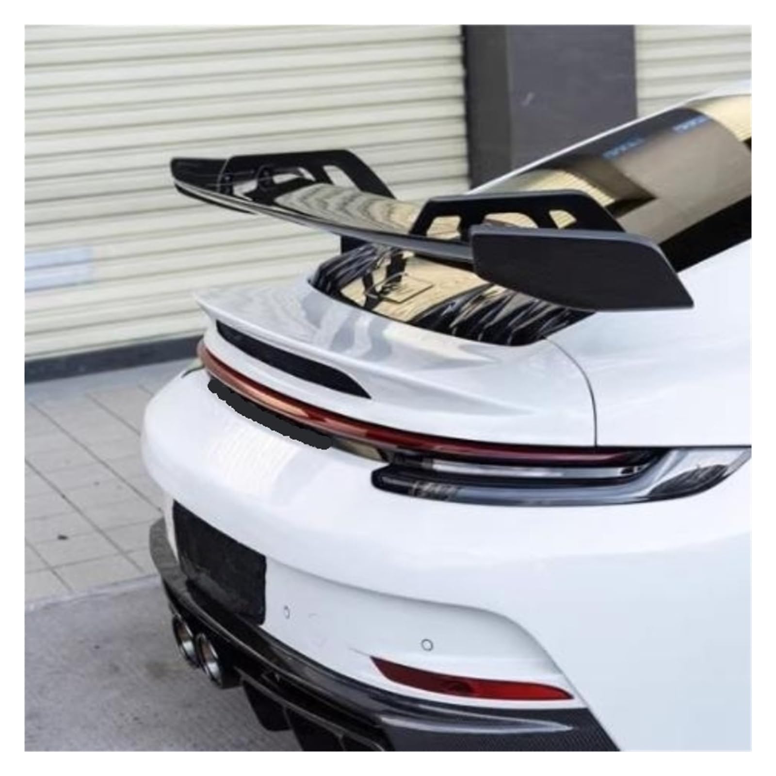 Tylny spojler samochodu, spojler bagażnika z włókna węglowego, dekoracja samochodu. Kompatybilny z Cayman 718 987 997 998 981 911 Boxster GT4 Spoiler części samochodowe akcesoria