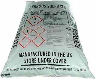 Iron Sulphate 25Kg - Ferrous Sulphate Damp - Lawn Greening Treatment, Conditioner & Tonic - Easy to dissolve ferrous sulfate