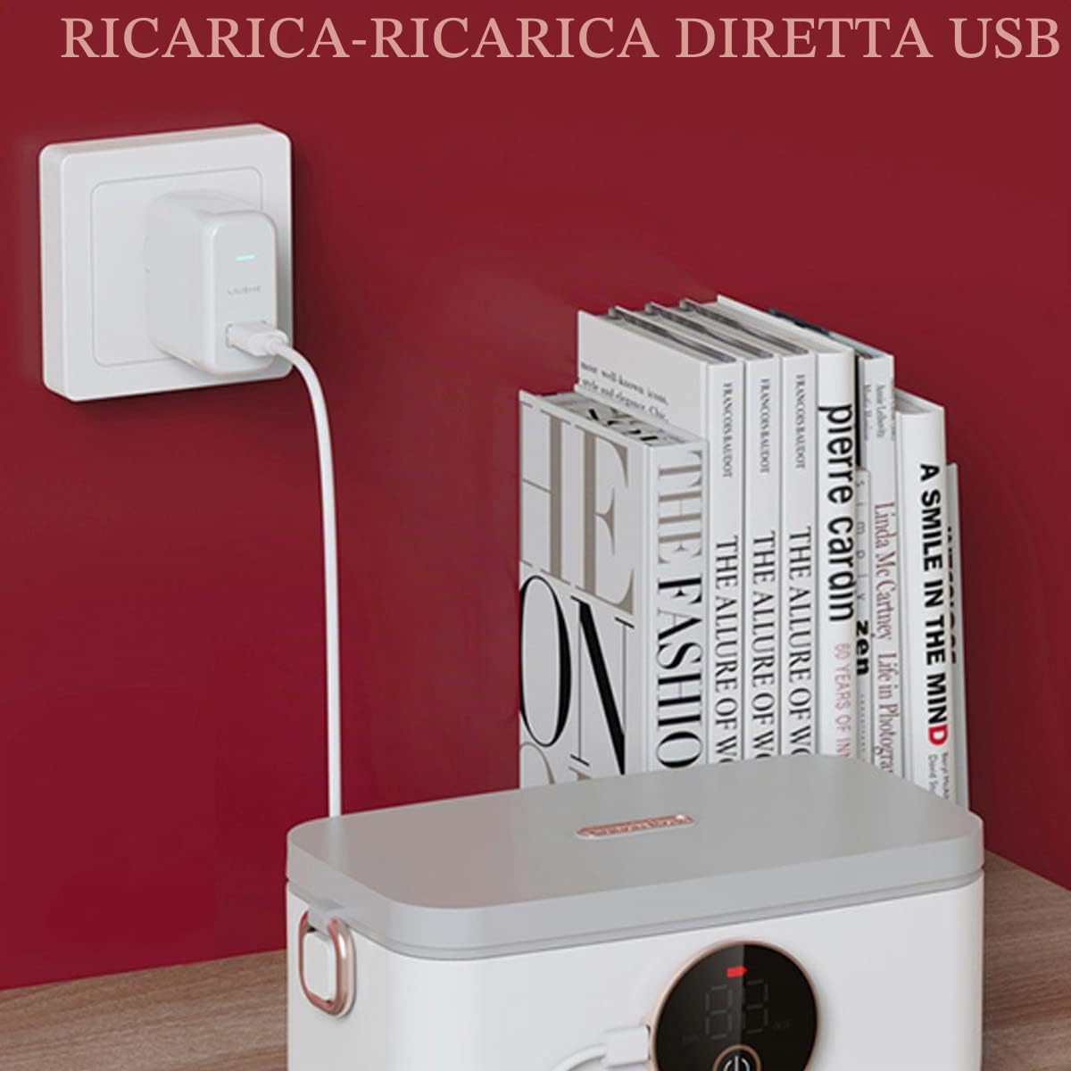 Lunch Box Termico per cibi Caldi, Batteria Wireless da 16000 mAh, 6 Marce Regolazione Opzionale capacità 1000 ml Facile da Pulire per Adulti Bambini Lavoro Include Borsa per Il Trasporto