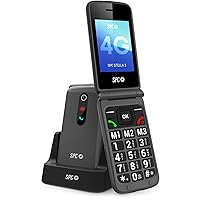 SPC Stella 3 - Telefono Cellulare Flip per anziani 4G | Menu e tasti grandi | Pulsante SOS