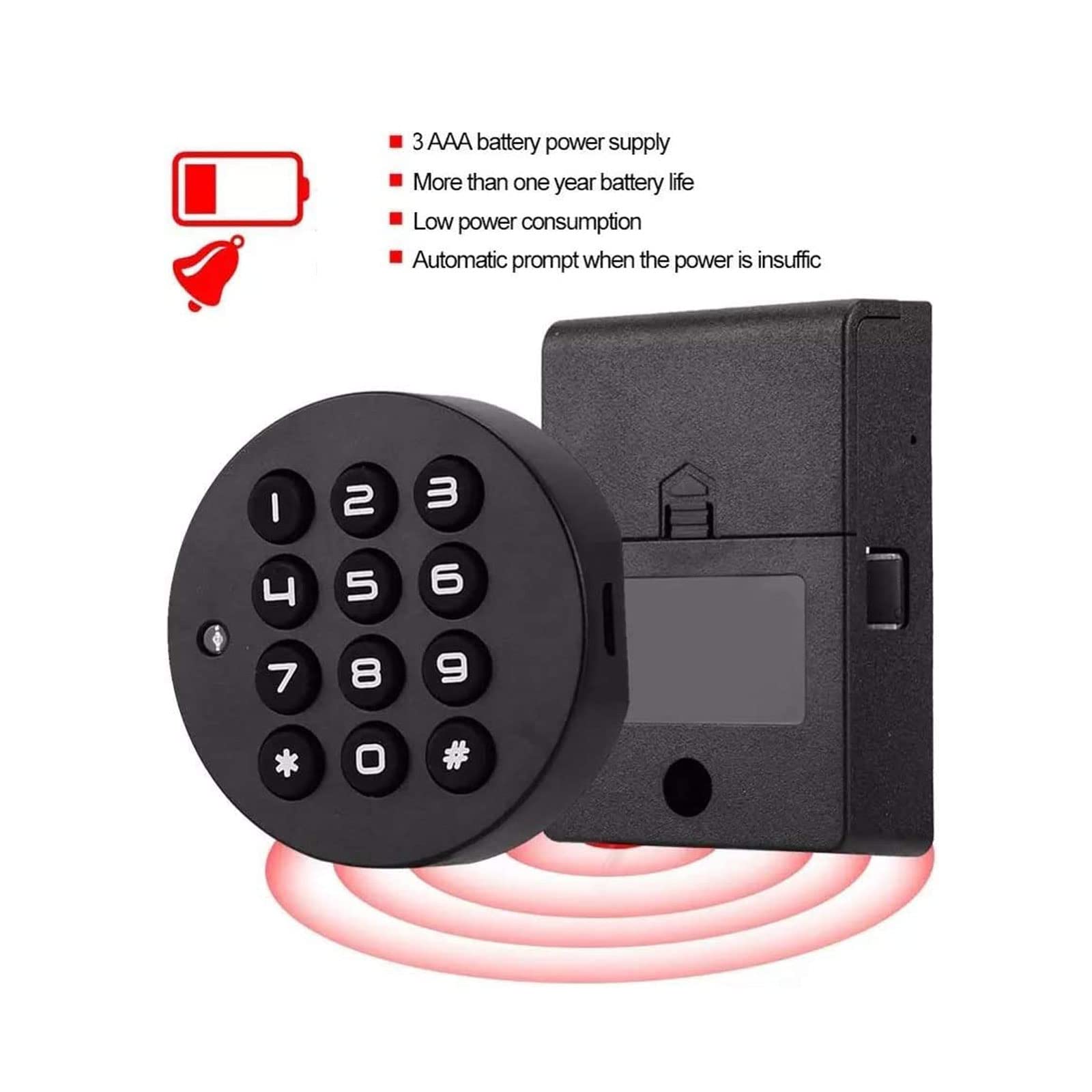 Cerrar Cerradura de combinación Digital, cerradura electrónica segura, cerradura de contraseña Digital electrónica inteligente para armario, puerta, cajón, armario para armario de puerta