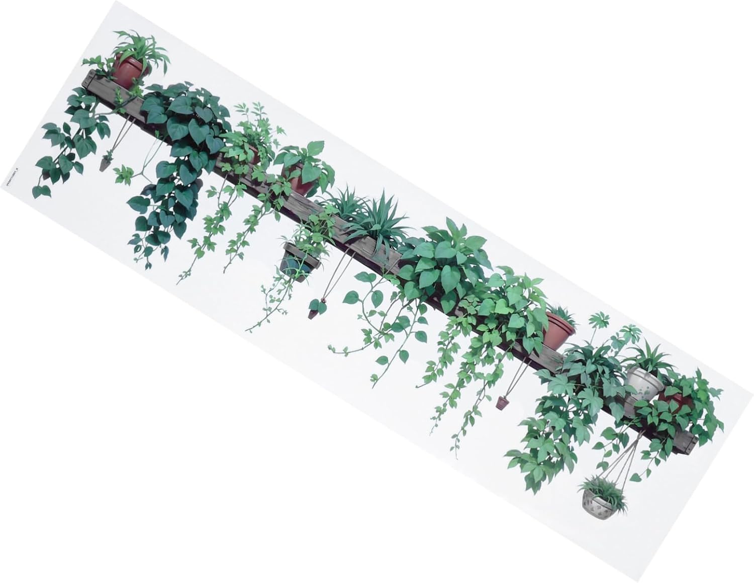 Wandaufkleber Mit Gr nen Topfpflanzen Dekorative Pflanzenstickers F r K che Und Schlafzimmer Einfache Anwendung Mit Pvc-material