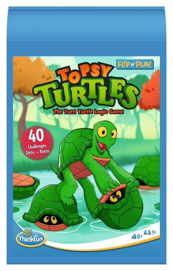 76576 Flip N' Play Topsy Turtles Travel Logic Game for Children and Adults from 8 Years, from 1 Player