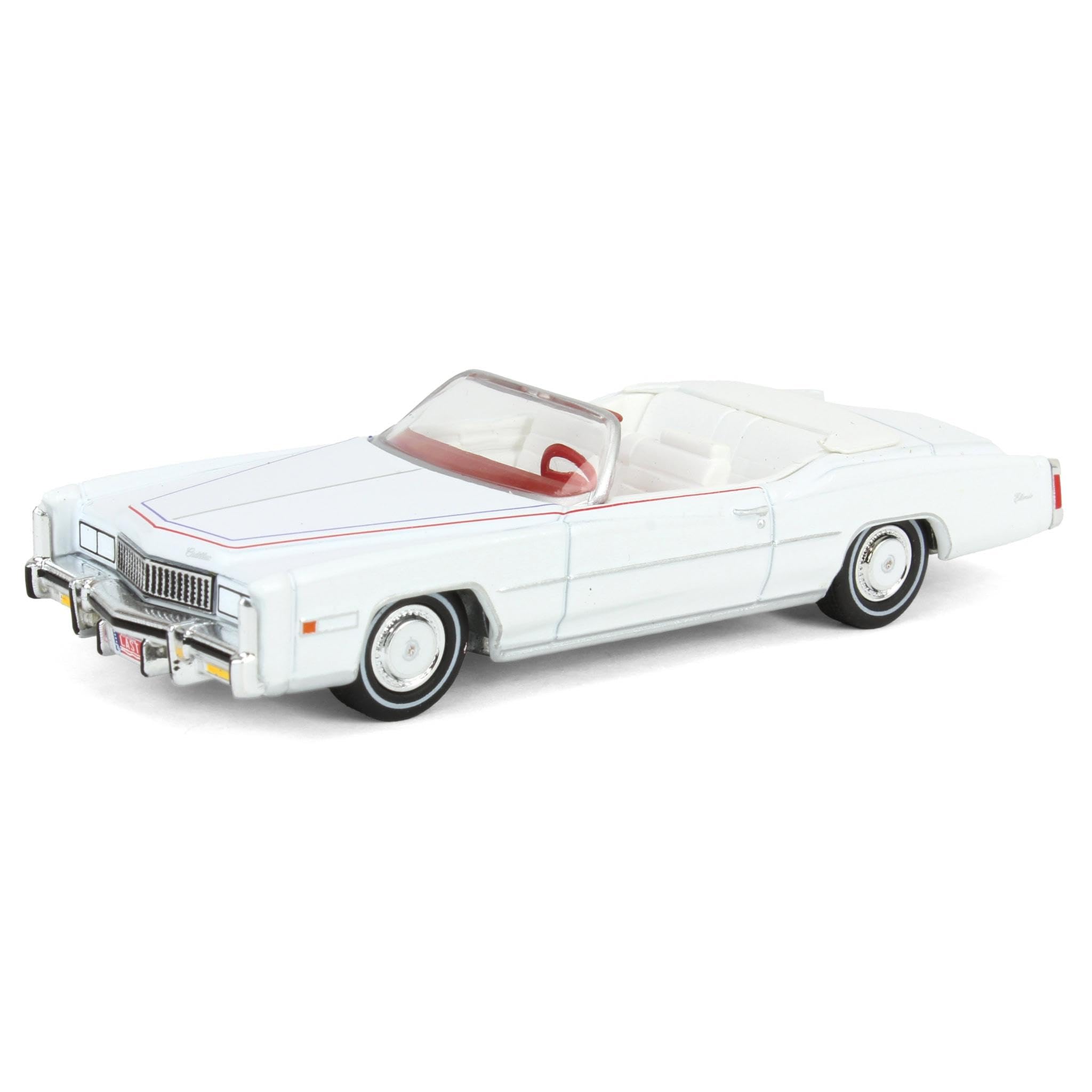Amazon.com: 1976 Eldorado Convertible White with Red and Blue