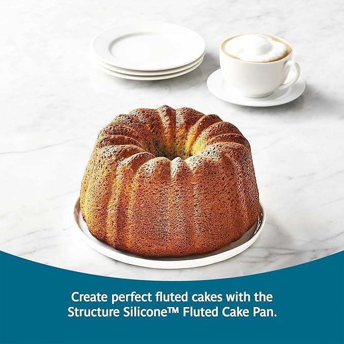 Food-Grade Silicone Hollow Tube Cake Mold, Heat Resistant Non-Stick Pan with Easy Release, Perfect for Homemade Chiffon, Angel Food & Sponge Cake Baking