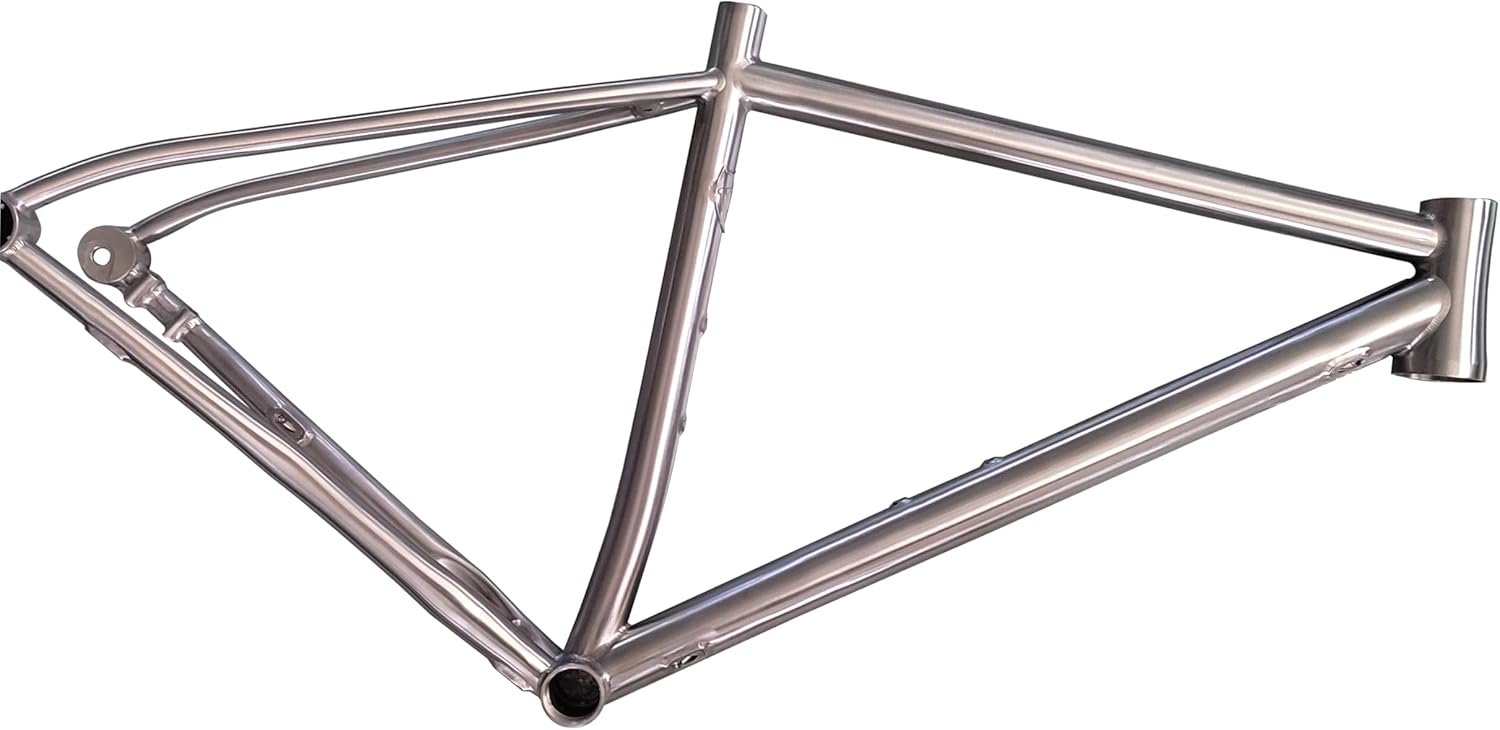 The Factory Sells a Titanium Alloy Gravel Frame with Internal Wiring, 27 inches, Unisex, and a Titanium Frame That is More Suitable for Long Distance Travel on Different Road Conditions.