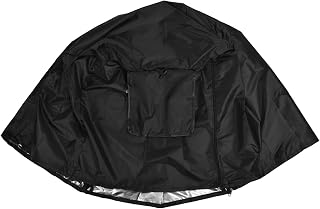 ZPSHYD Cubierta antipolvo para jaulas de perro para exteriores, tela Oxford impermeable, para jaulas de perro de alambre, protección UV, patio, jardín, café, 94 x 63,5 x 61 cm, color negro