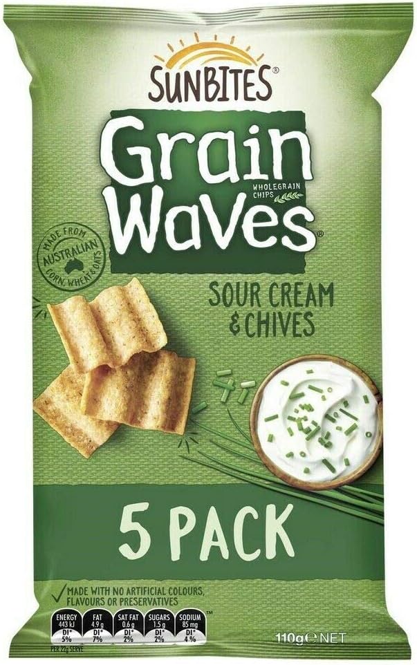 Grainwaves Sour Cream and Chives 5 Pack 110g